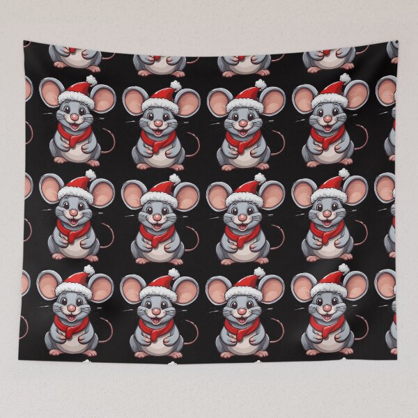 Item preview, Christmas Mouse Merry Christmas Cat Animals Mouse designed and sold by Design_Your_Day.