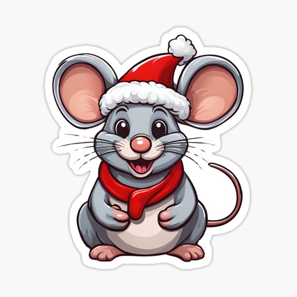 Item preview, Christmas Mouse Merry Christmas Cat Animals Mouse designed and sold by gocha13.