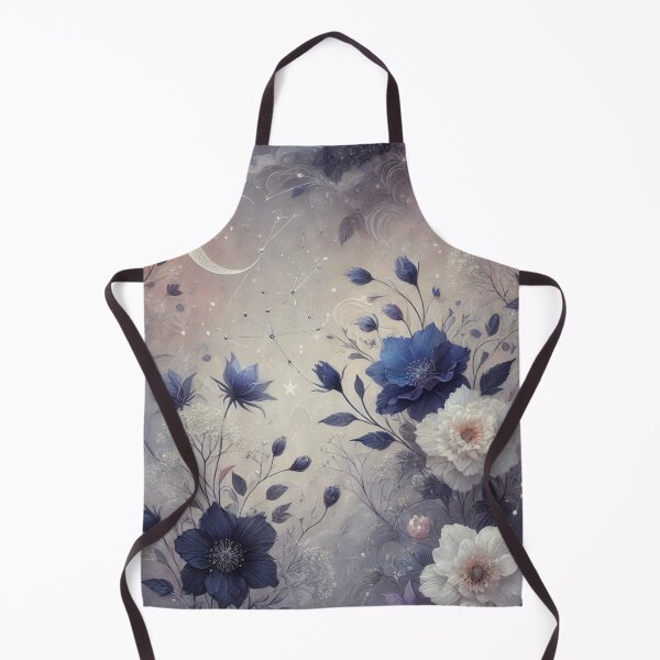 Item preview, Celestial Night with Delicate Flowers and Constellations in a Mystical Landscape designed and sold by TeslaSt0re.