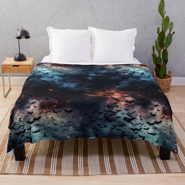 Item preview, Black bats in the night sky designed and sold by pinkal.