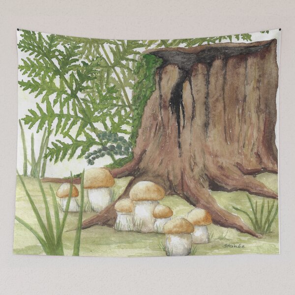 Item preview, Mushrooms in the forest designed and sold by Sandra  Steinke.