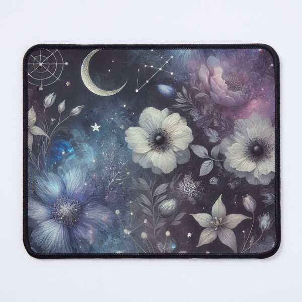 Item preview, Mystical Floral Design with Celestial Constellations and Night Sky Elements designed and sold by TeslaSt0re.