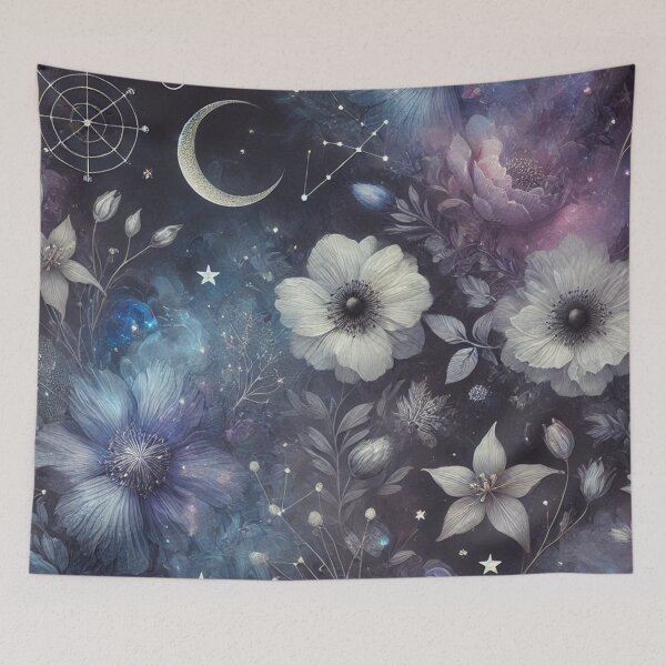 Item preview, Mystical Floral Design with Celestial Constellations and Night Sky Elements designed and sold by TeslaSt0re.
