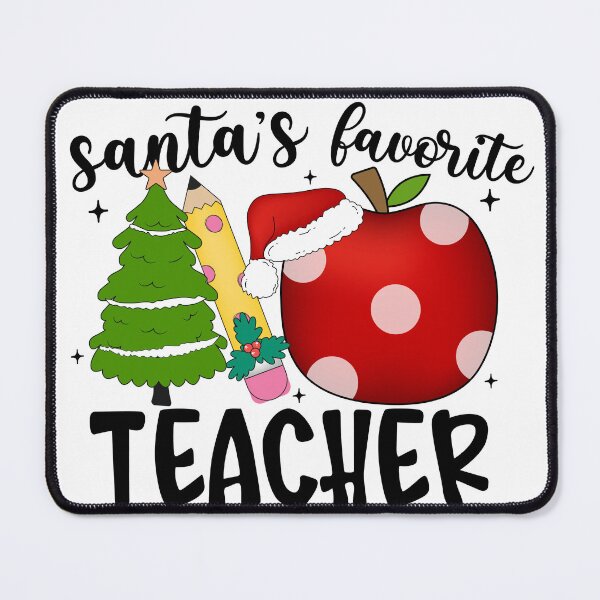 Item preview, Christmas Tree, Apple, and Pencil: Festive Teacher Design designed and sold by CultDigHoriz.