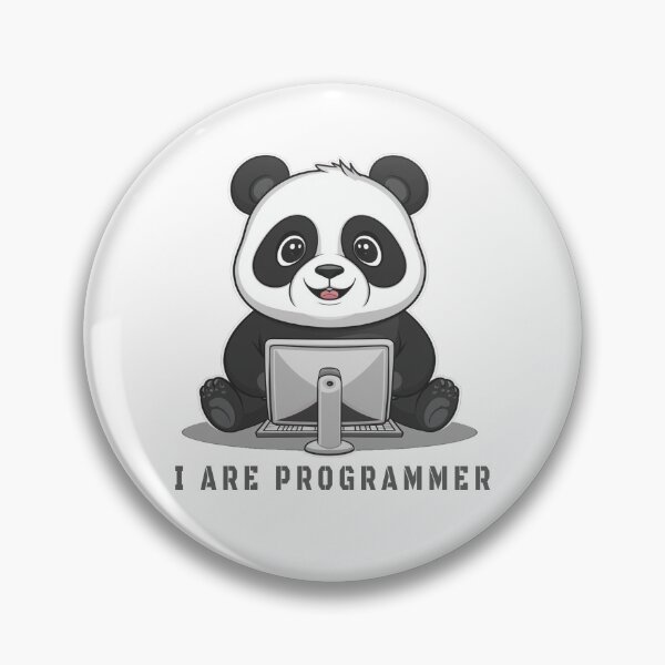 Item preview,  I are programmer panda version super cute hacker panda designed and sold by RAZ1995.