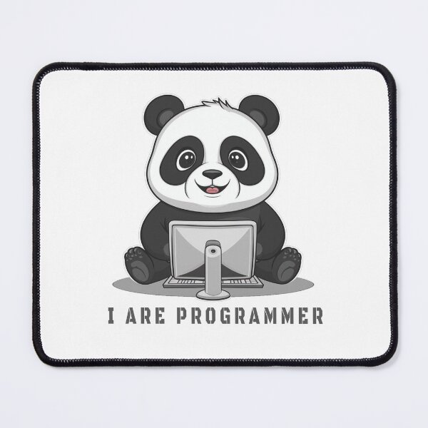 Item preview, I are programmer panda version super cute hacker panda designed and sold by RAZ1995.