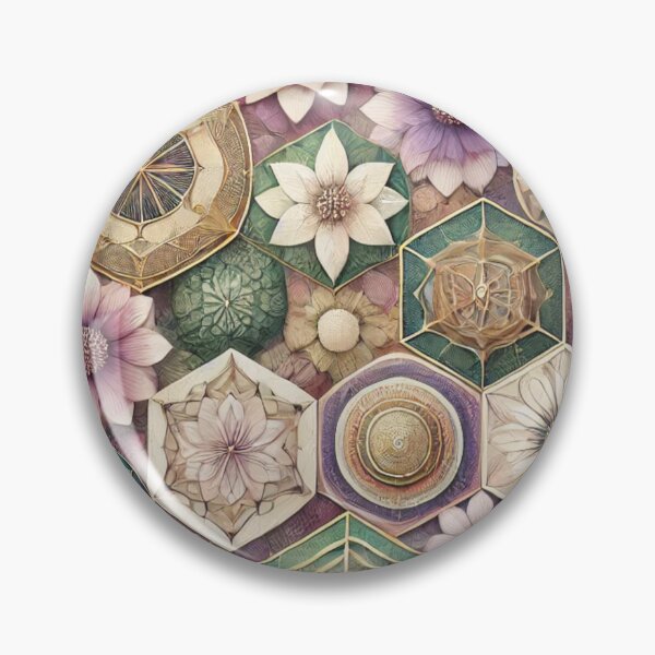 Item preview, Intricate Botanical Mandala with Floral and Geometric Patterns designed and sold by TeslaSt0re.
