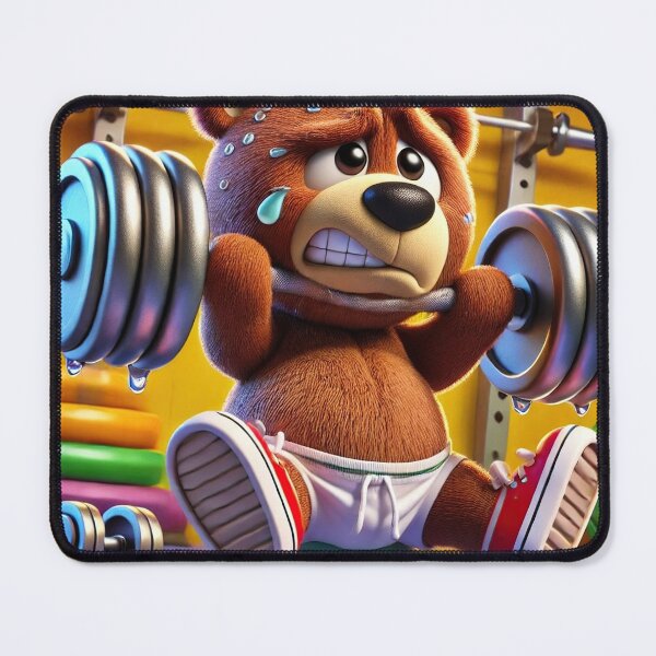 Item preview, Teddy bear lifting weights. designed and sold by Osintown.