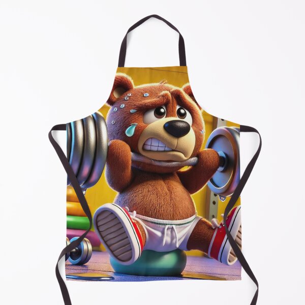 Item preview, Teddy bear lifting weights. designed and sold by Osintown.