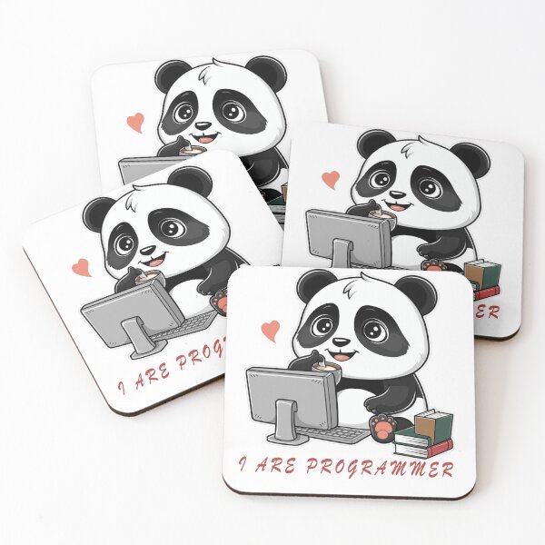Item preview, I are programmer panda version super cute hacker panda designed and sold by The Velvet Vault.