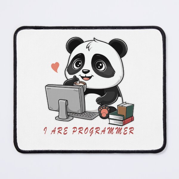 Item preview, I are programmer panda version super cute hacker panda designed and sold by RAZ1995.