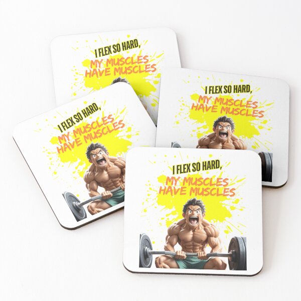 Item preview, I flex so hard, my muscles have muscles designed and sold by Happywifey.