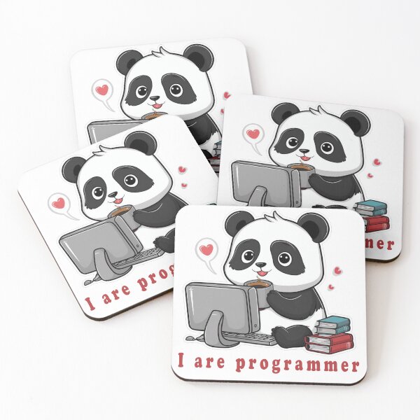 Item preview, I are programmer panda version super cute hacker panda designed and sold by The Velvet Vault.