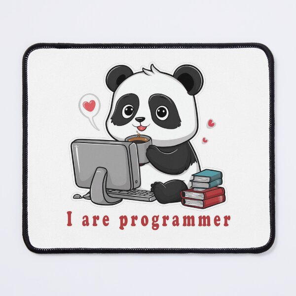 Item preview, I are programmer panda version super cute hacker panda designed and sold by RAZ1995.