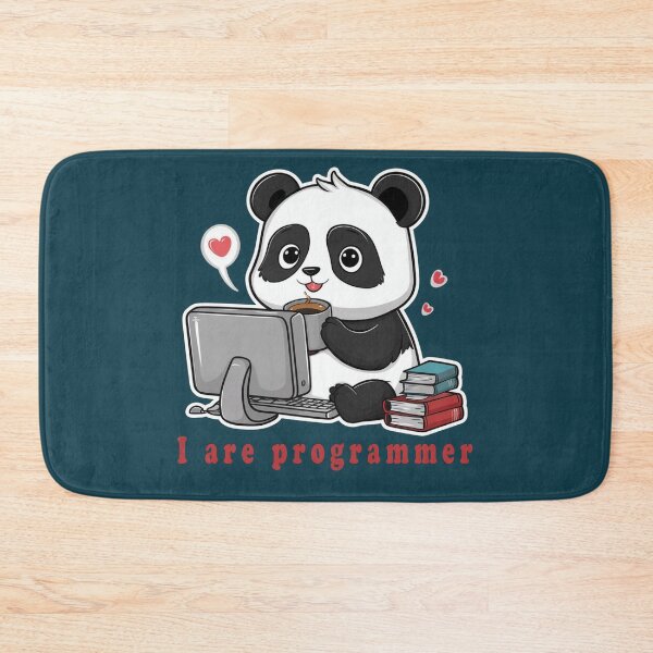 Item preview, I are programmer panda version super cute hacker panda designed and sold by RAZ1995.