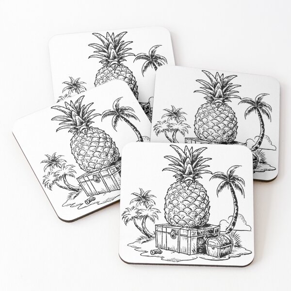 Item preview, Pineapple on a Treasure Chest designed and sold by GeoSketchWear.