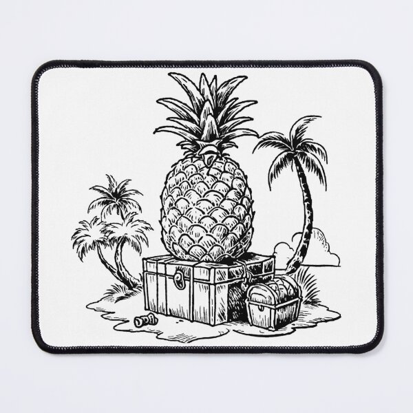 Item preview, Pineapple on a Treasure Chest designed and sold by GeoSketchWear.