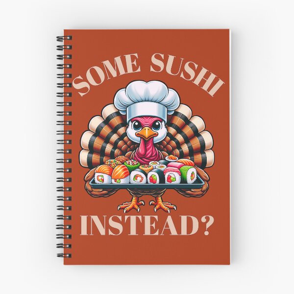 Item preview, Save a Turkey Eat Some Sushi Instead Funny Thanksgiving Gift designed and sold by NiibDesigns.