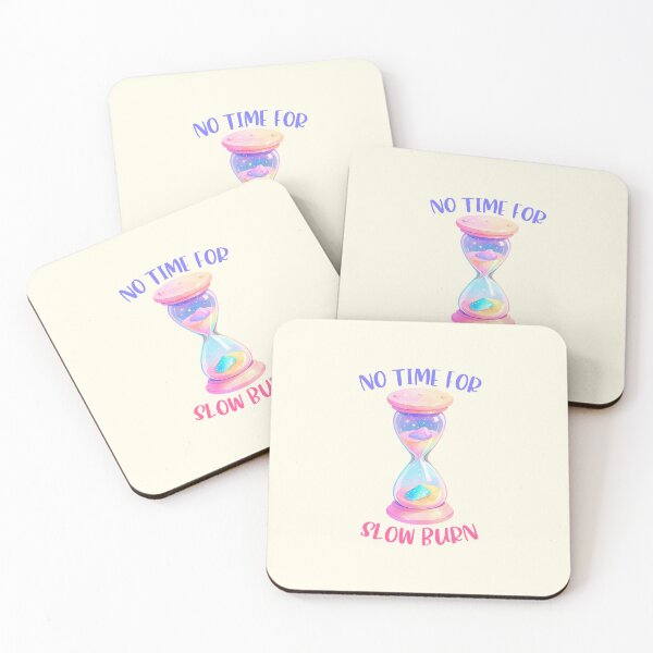 Item preview, No Time For Slow Burn - Slow Burn Romance - Pastel Pink & Lavender designed and sold by BookishNookish.