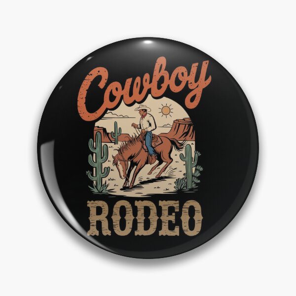 Artikelvorschau, Cowboy Vintage Rodeo Western Country Grafik entworfen und verkauft von Animal Hug Co..