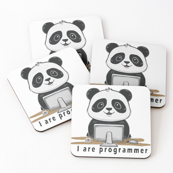 Item preview, I are programmer panda version super cute hacker panda designed and sold by RAZ1995.