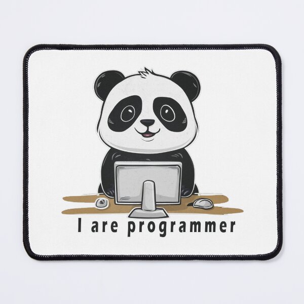 Item preview, I are programmer panda version super cute hacker panda designed and sold by RAZ1995.