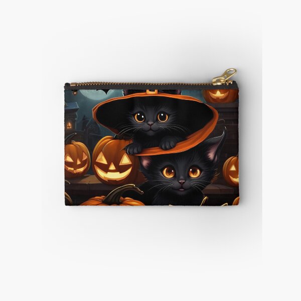 Aperçu de l'œuvre Chatons noirs et Jack O'-lantern II créée et vendue par CharismaticMindArt.