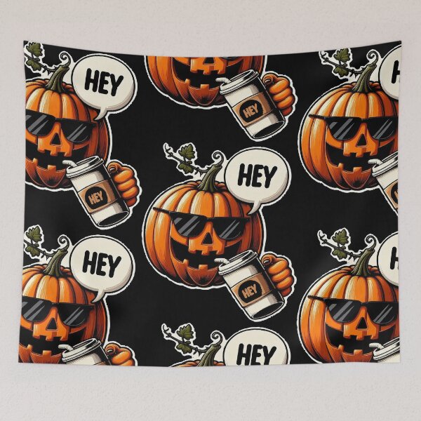 Item preview, Hey Pumpkin Celebrate Halloween with coffee! designed and sold by karolinahinc.