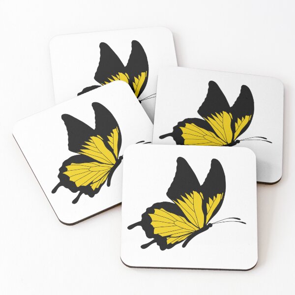 Item preview, Flying Butterfly Illustration - Yellow and Black designed and sold by MrsCreative1.