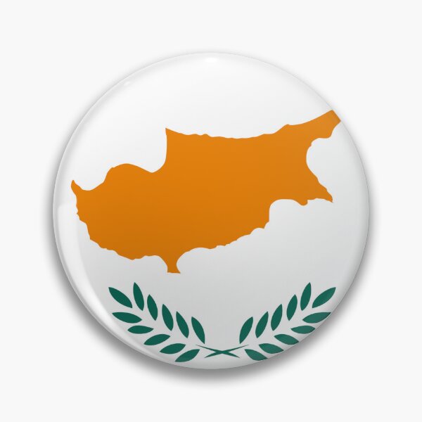 Item preview, Cyprus Flag: Peace, Unity, and Olive Branches designed and sold by communedesigns.