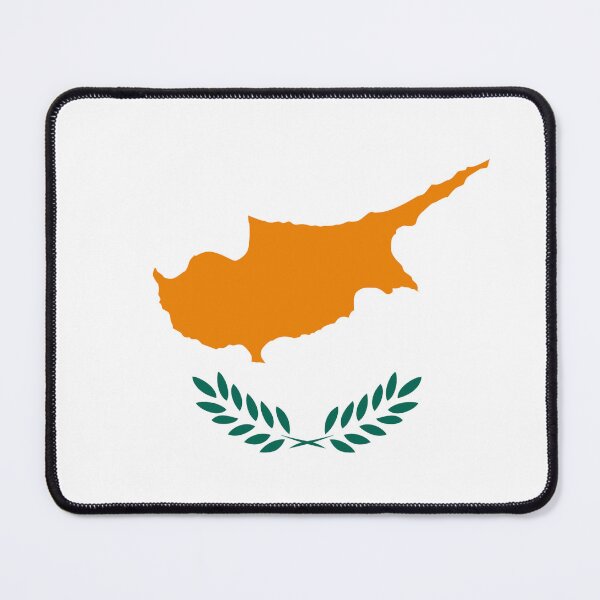 Item preview, Cyprus Flag: Peace, Unity, and Olive Branches designed and sold by communedesigns.