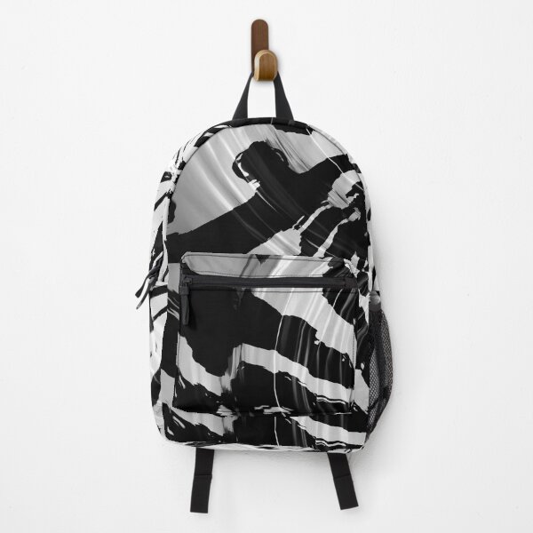 Item preview, abstract black and white fabric pattern designed and sold by sutas2520.