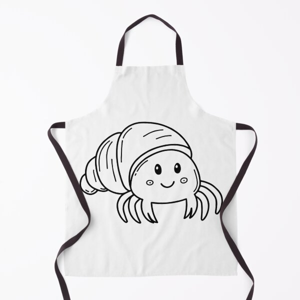 Item preview, Simple drawing of a hermit crab in a shell designed and sold by rasagamastore.