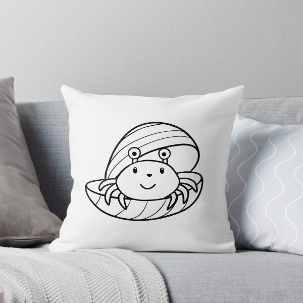 Item preview, Simple drawing of a hermit crab in a shell designed and sold by rasagamastore.