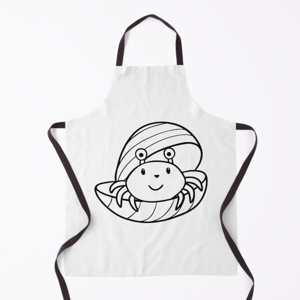 Item preview, Simple drawing of a hermit crab in a shell designed and sold by rasagamastore.