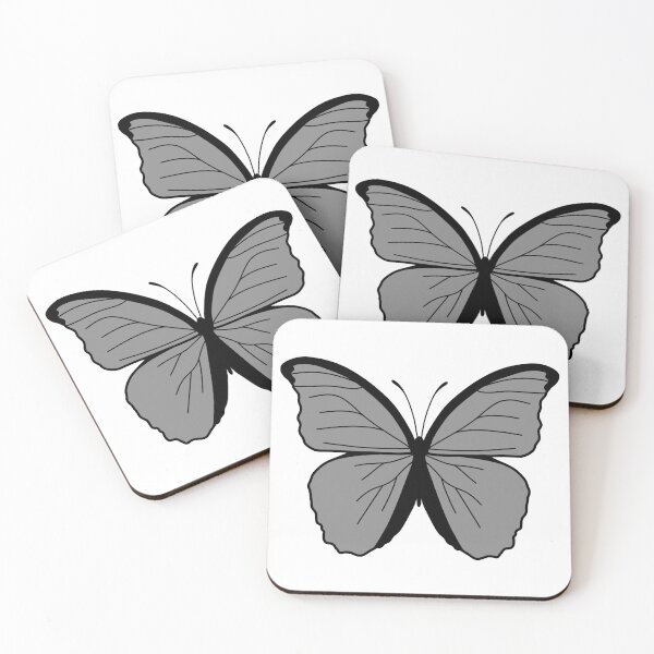 Item preview, Butterfly Illustration - Grey designed and sold by MrsCreative1.