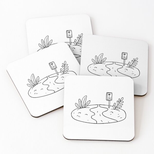 Item preview, Simple drawing of a sand pathway to the beach designed and sold by rasagamastore.