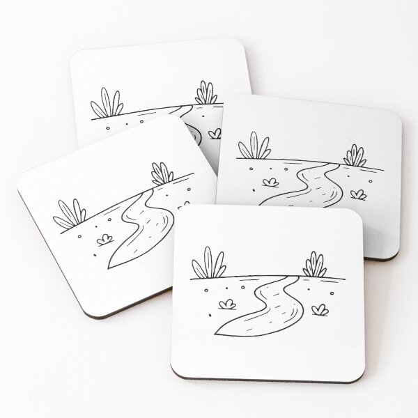 Item preview, Simple drawing of a sand pathway to the beach designed and sold by rasagamastore.