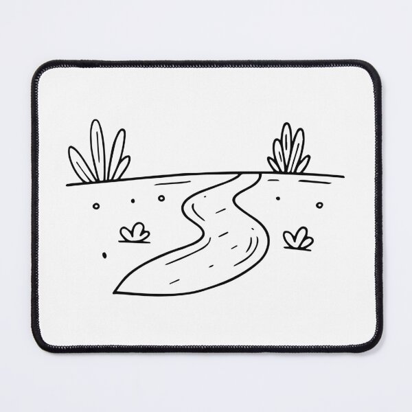 Item preview, Simple drawing of a sand pathway to the beach designed and sold by rasagamastore.