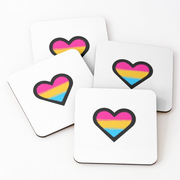 Item preview, Pansexual Heart designed and sold by LoopyandFruity.