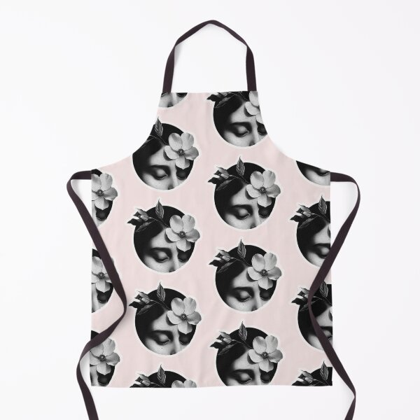 Item preview, woman portrait with a flower designed and sold by Ratatatts.