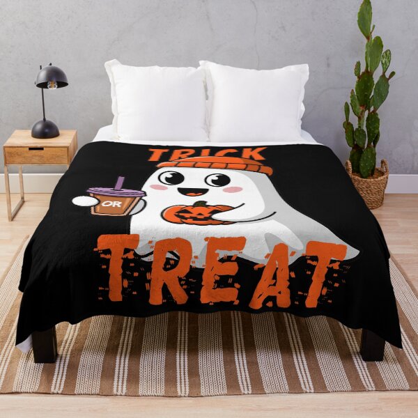 Item preview, The Cute & friendly ghost Trick or Treat designed and sold by ArtbySameer.