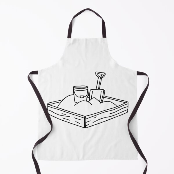 Item preview, Simple drawing of a mini shovel and bucket in the sandbox designed and sold by rasagamastore.