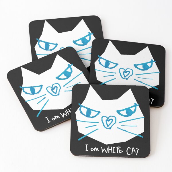 Item preview, I am a white cat. So what? designed and sold by CURIOUsDADA.