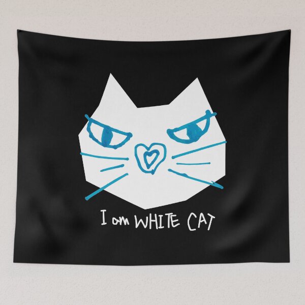 Item preview, I am a white cat. So what? designed and sold by CURIOUsDADA.