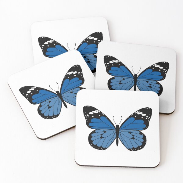 Item preview, Cute Butterfly Illustration - Dark Blue designed and sold by MrsCreative1.