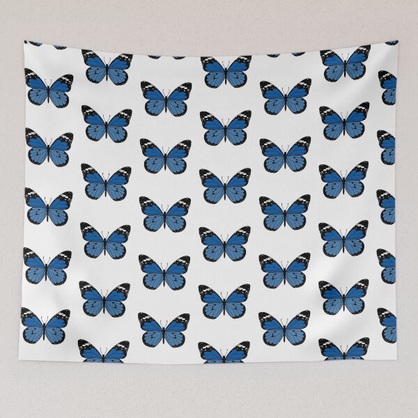 Item preview, Cute Butterfly Illustration - Dark Blue designed and sold by MrsCreative1.