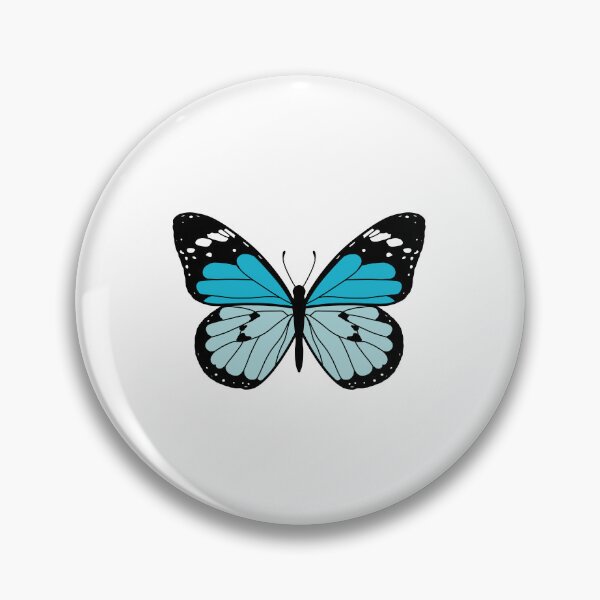 Item preview, Cute Butterfly Illustration - Light Blue designed and sold by MrsCreative1.