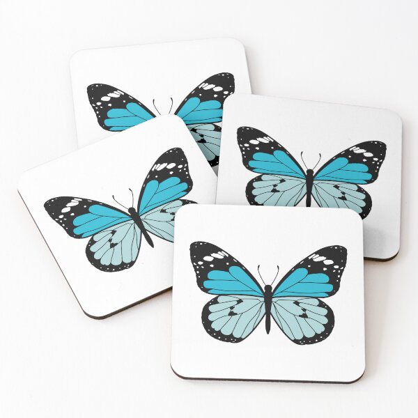 Item preview, Cute Butterfly Illustration - Light Blue designed and sold by MrsCreative1.