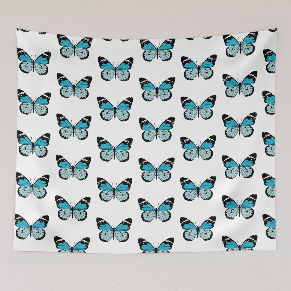 Item preview, Cute Butterfly Illustration - Light Blue designed and sold by MrsCreative1.